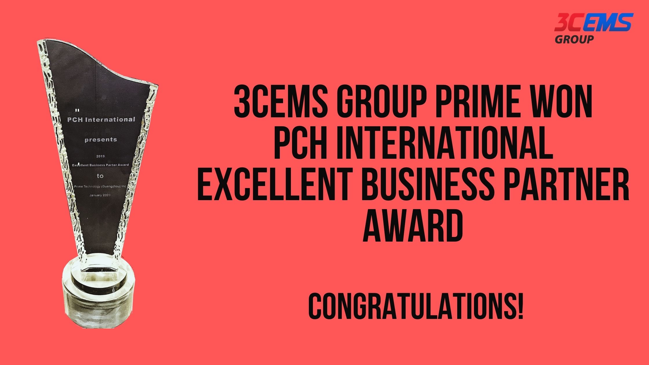 3CEMS Group honored with PCH's Excellent Business Partner Award